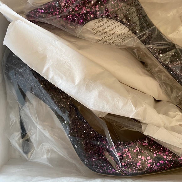 🎁HP🎁 Jimmy Choo Romy Gradient Pink & Black 100mm Pumps - Picture 5 of 12